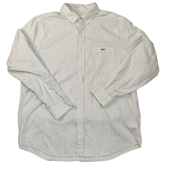 Vineyard Vines Other - Vineyard Vines Long Sleeve Classic Fit Tucker Shirt Green Stripe Men Size Large